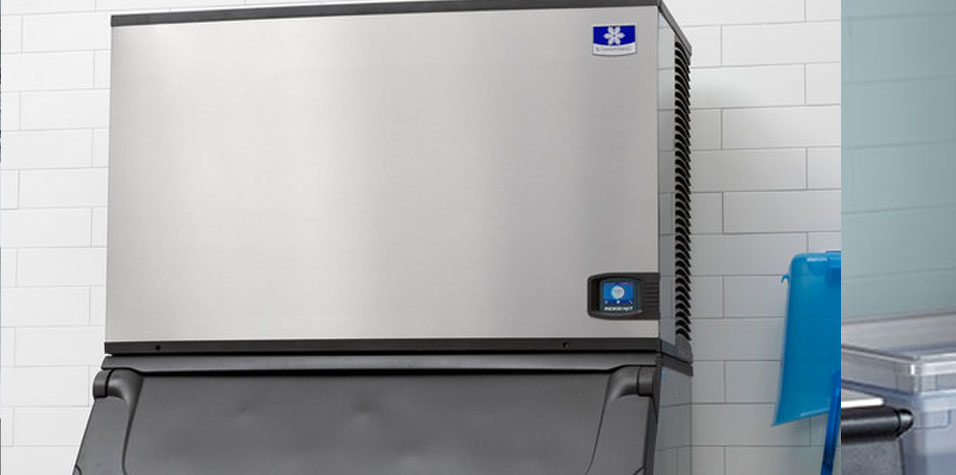 A commercial ice maker