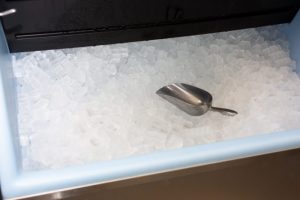 Ice cubes in ice machine rental