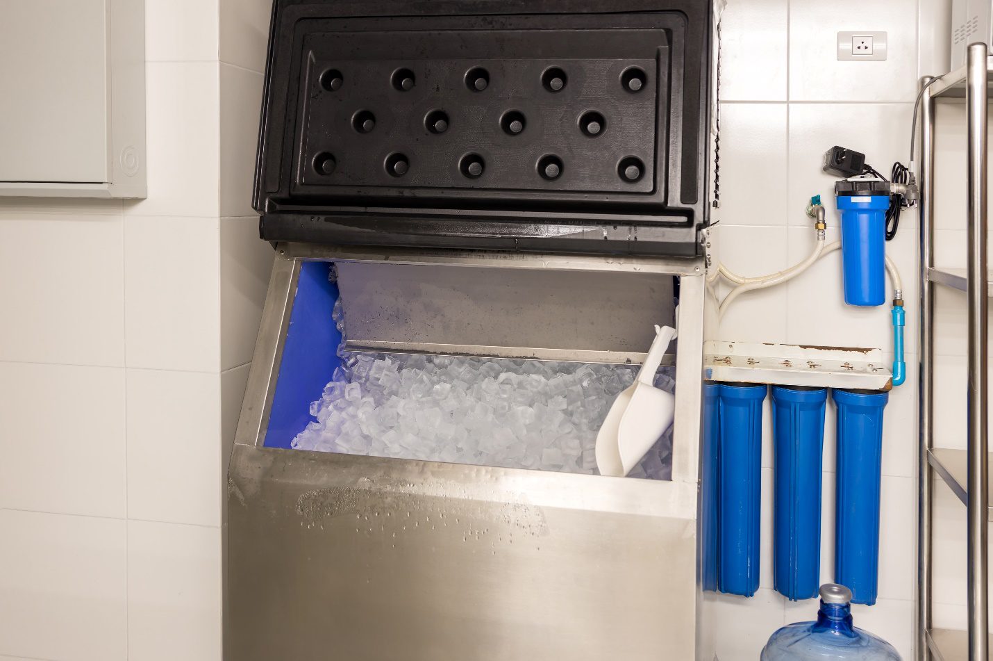 a commercial safe ice machine rental for water quality management