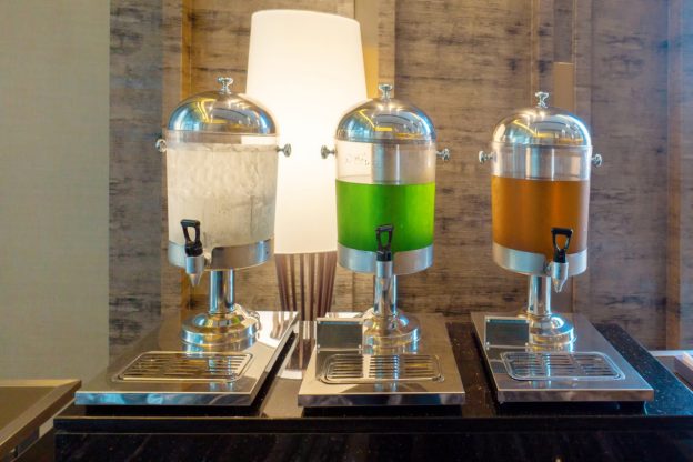 drinks dispensers in a hotel 